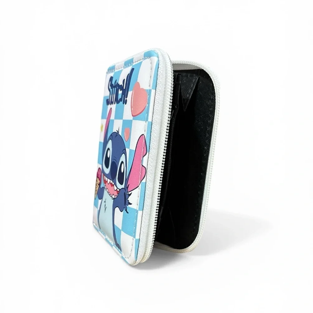 Stitch! Zip Wallet with Ice Cream Graphic - Blue, Pink, White